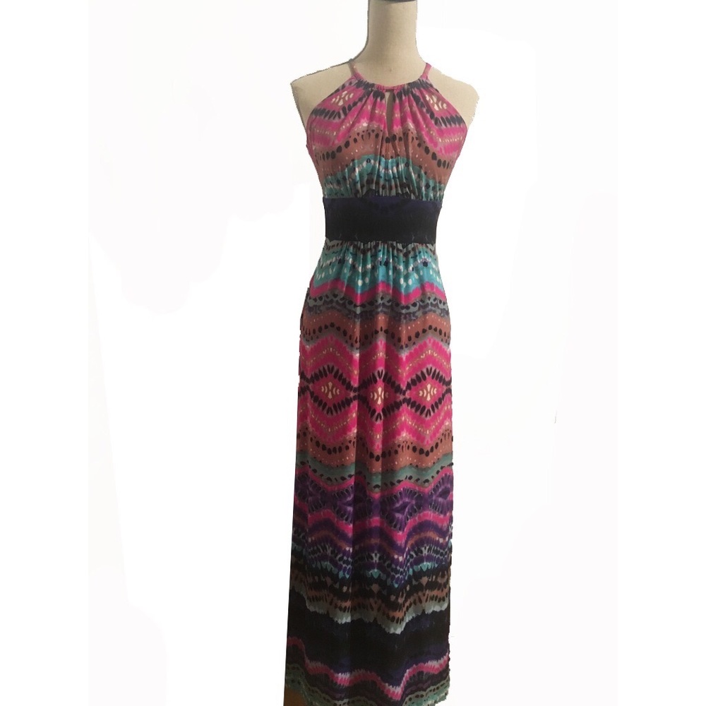 Boston Proper Tie dye print maxi dress